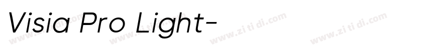 Visia Pro Light字体转换 Visia Pro Light字体转换
